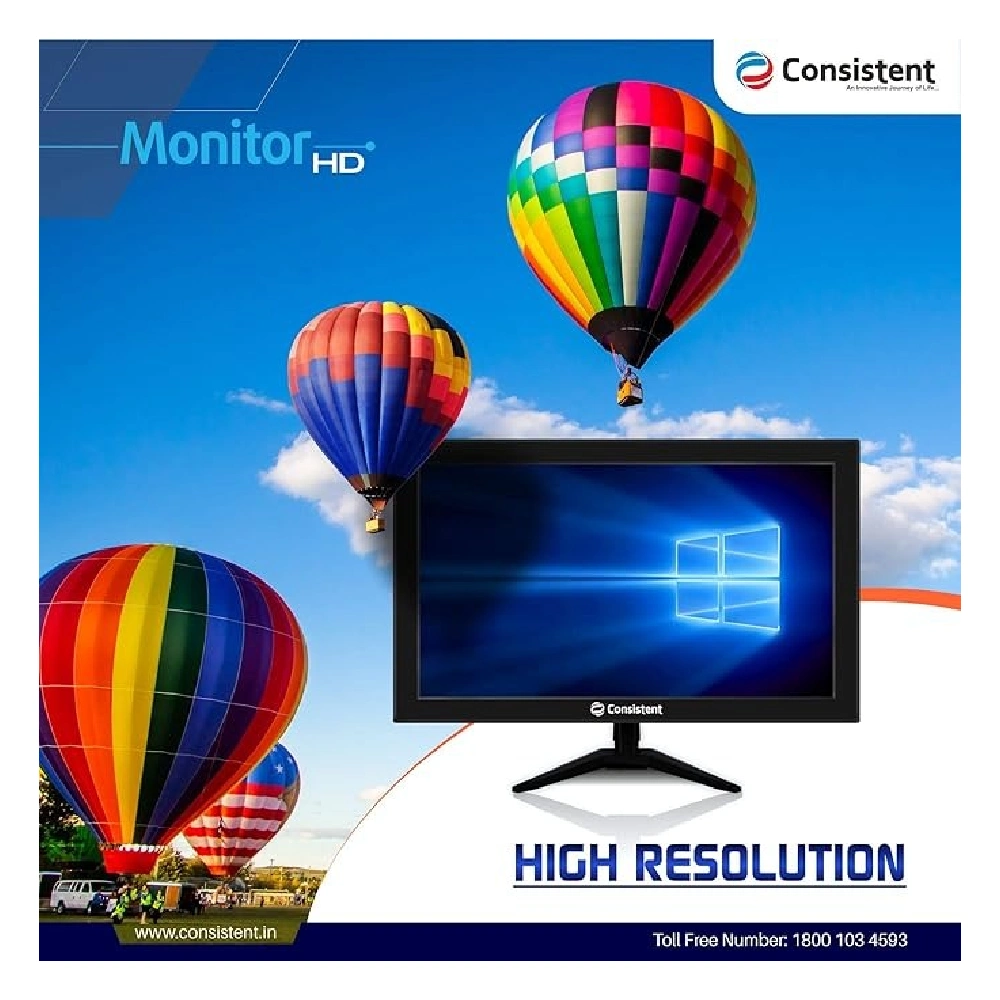 Consistent LED Monitor 19" VA with HDMI | VGA (CTM2001) view 3